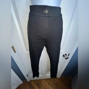 Loft Women’s 6 Black Rayon Ankle Ponte Crop Modern Skinny Dress Pant Leggings S